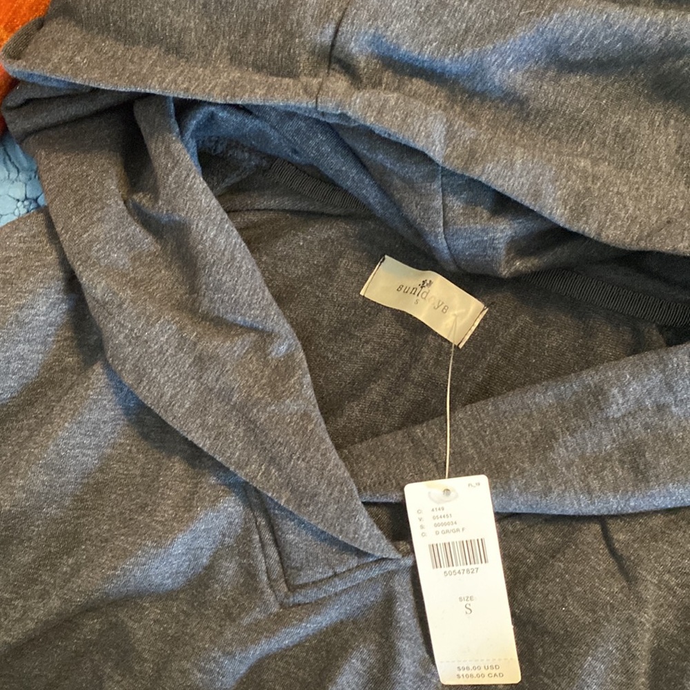 NWT - Anthropologie - Sundays Casual Hoodie Dress, Size S. - Picture 3 of 4